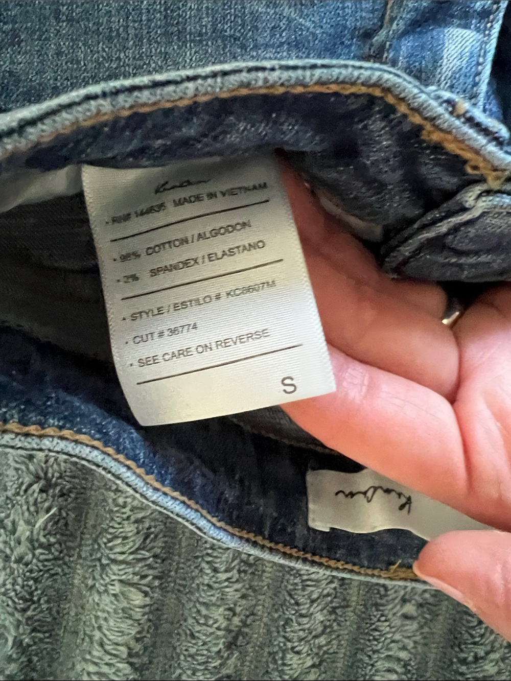 KanCan Blue Distressed Denim Shorts - Picture 3 of 6